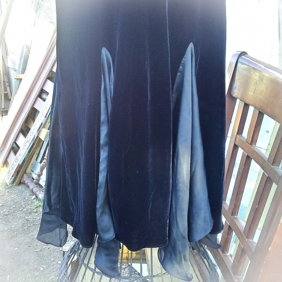 Black Velvet skirt LAUREN Ralph Lauren size L - Picture 4 of 5